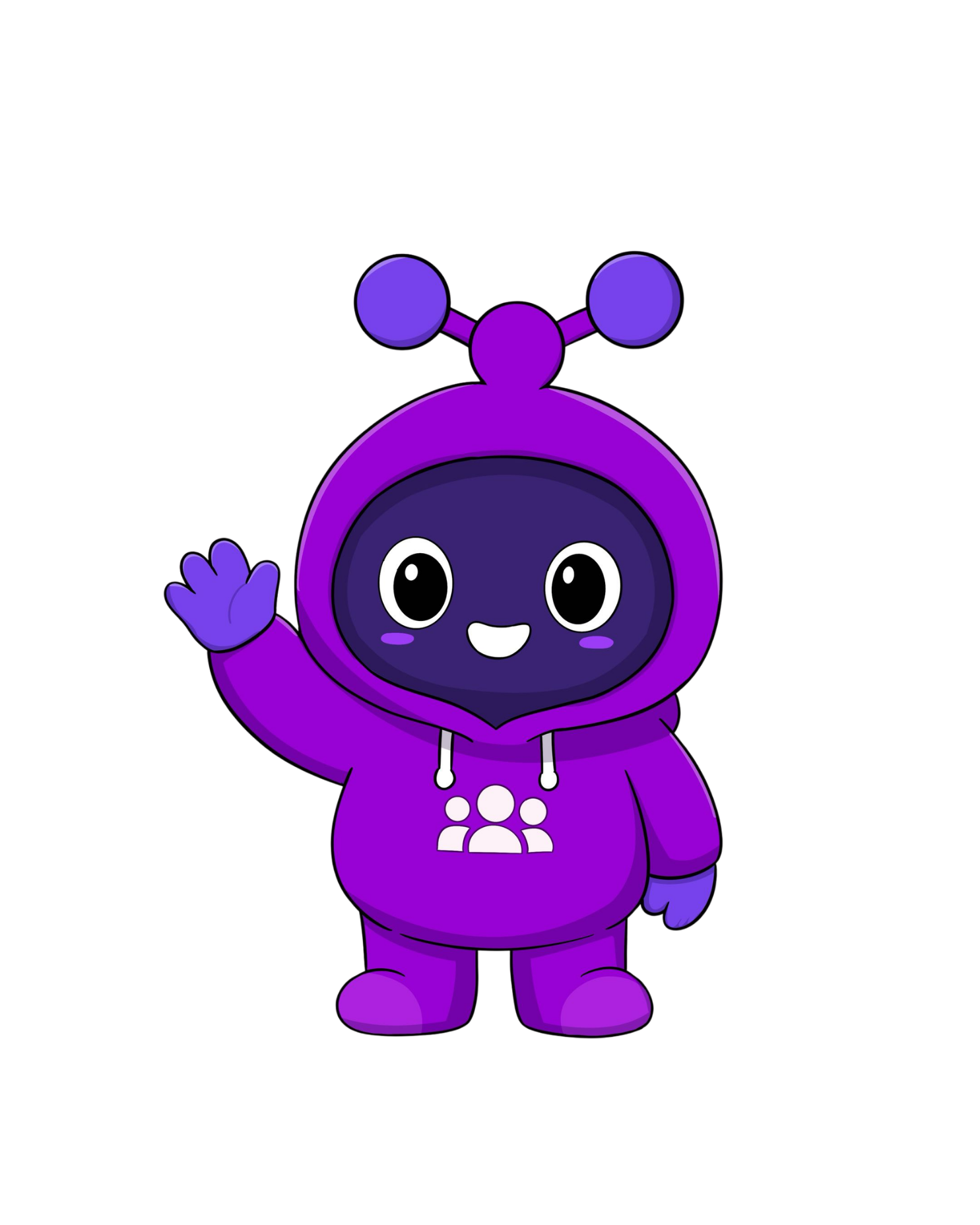 MetaFrens mascot waving